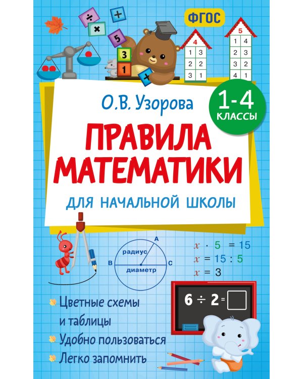 Правила математики для начальной школы. 1-4 классы
