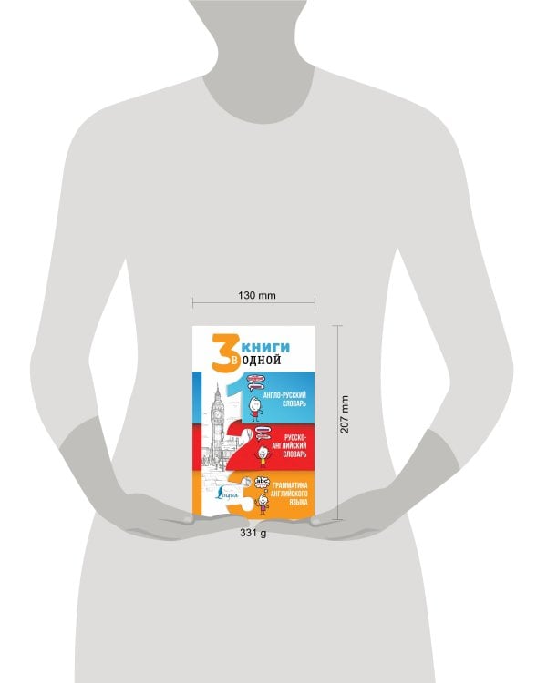 3 книги в одной: Англо-русский словарь. Русско-английский словарь. Грамматика английского языка