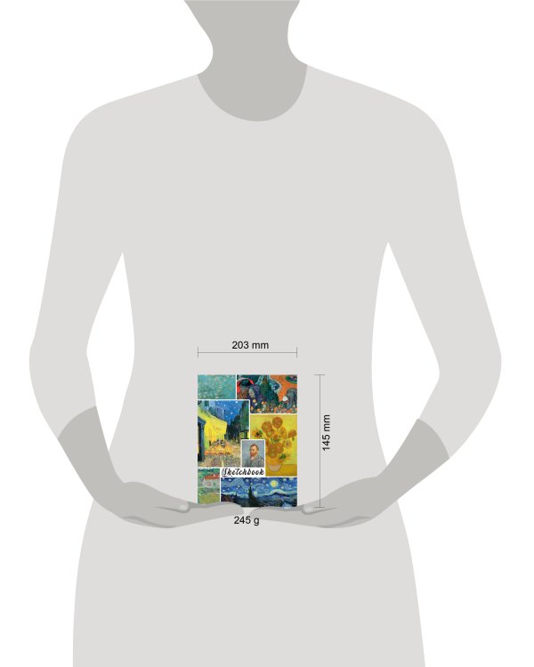 СКЕТЧБУК А5. ШЕДЕВРЫ ВИНСЕНТА ВАН ГОГА (выб.лак)