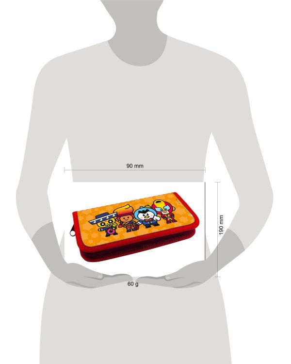 Brawl Stars. Пенал 190х90. Поко, Амбер, Мистер П, Макс