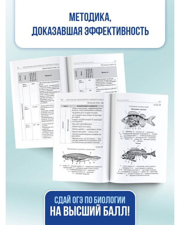 ОГЭ. Биология. Полный курс в таблицах и схемах для подготовки к ОГЭ