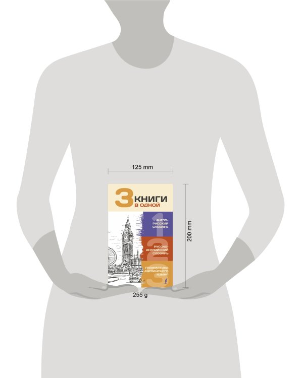 3 книги в одной: Англо-русский словарь. Русско-английский словарь. Грамматика английского языка