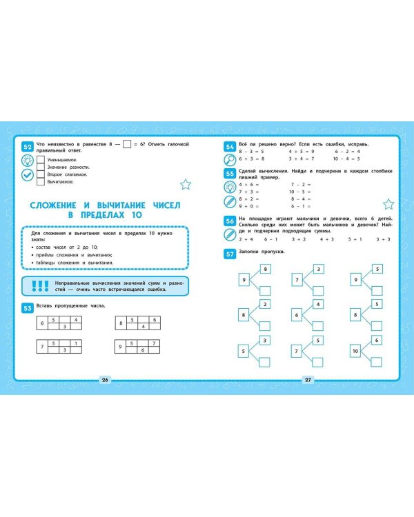 Комплект из 2 книг. Математика и Русский язык 1 класс