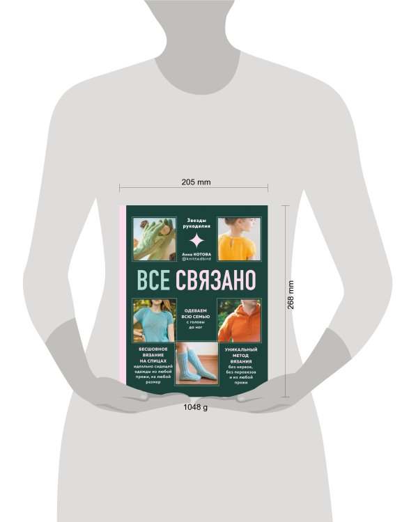 ВСЕ СВЯЗАНО. Бесшовное вязание на спицах идеально сидящей одежды из любой пряжи, на любой размер. Одеваем всю семью с головы до ног. Уникальный метод вязания без нервов, без перевязов и из любой пряжи
