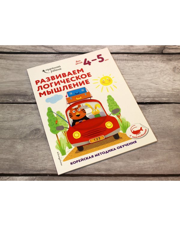 Развиваем логическое мышление: для детей 4–5 лет (с наклейками)