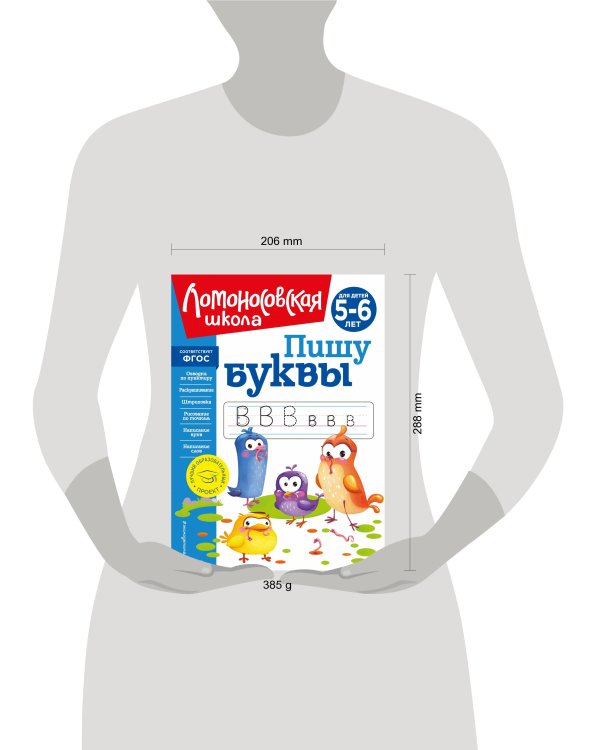 Пишу буквы: для детей 5-6 лет (новое оформление)
