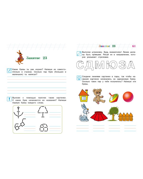 Пишу буквы: для детей 5-6 лет (новое оформление)