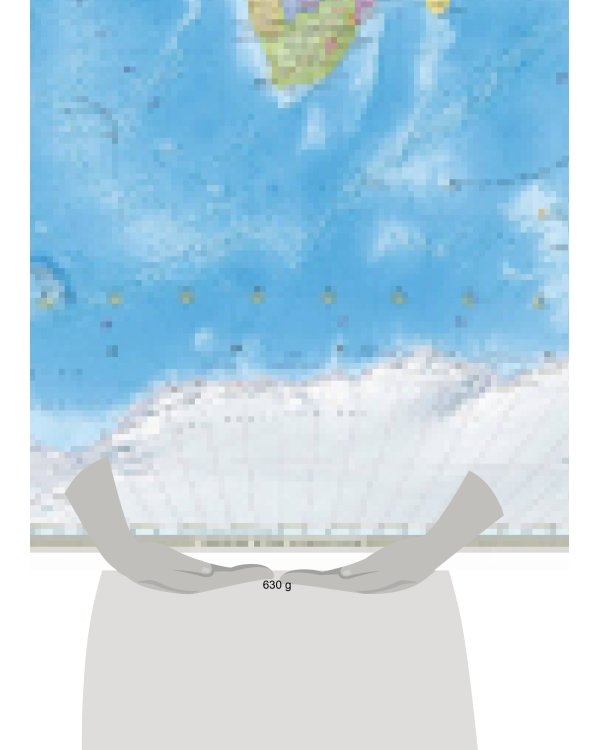 Карта 230х150 см. Мир политический. ЛАМ. Настенная. М1:11,5 млн. ПРОкарта