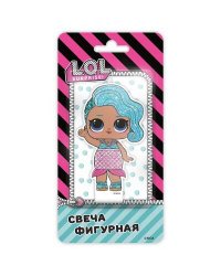 LOL. Парафиновая свеча в торт-1 (EV_19), в блистере