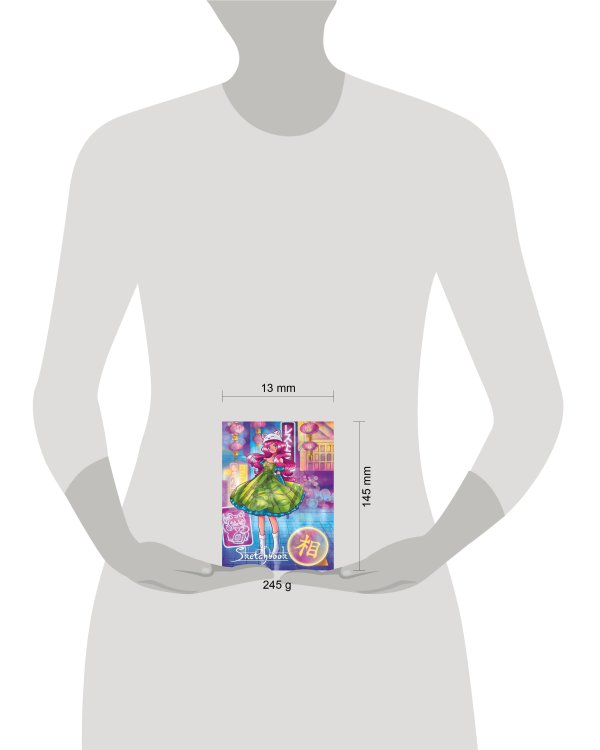 СКЕТЧБУК А5. АНИМЕ. ТОКИЙСКИЙ ВЕЧЕР (выб.лак)