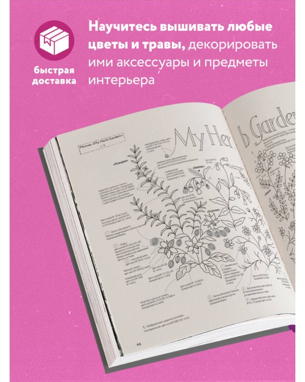Дивный сад Садако Тоцуки. Свежие цветочные мотивы для вышивки