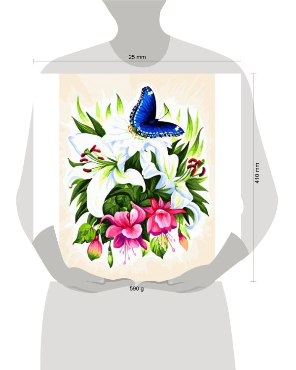 363-AS Бабочка в ботаническом саду