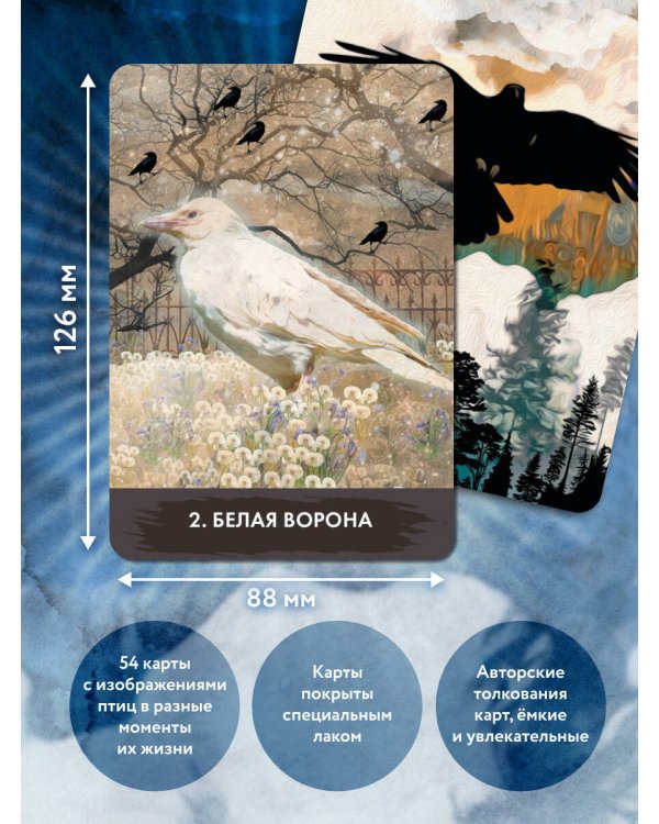 Оракул городской вороны (54 карты и руководство в коробке)