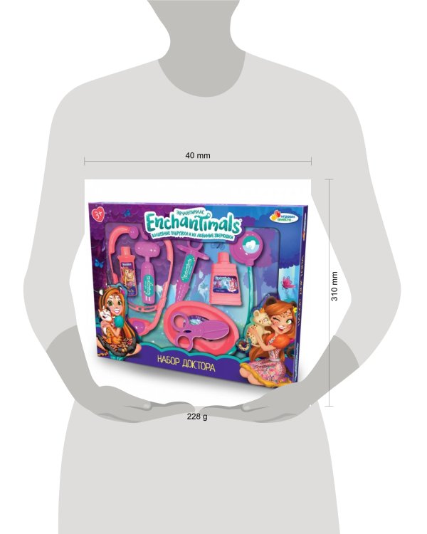 Набор доктора ЭНЧАНТИМАЛС кор.30,5*23,6*3,2см ИГРАЕМ ВМЕСТЕ в кор.2*36шт