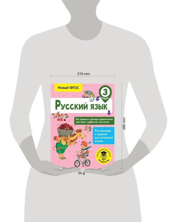 Русский язык. Все правила и примеры правописания приставок, суффиксов, окончаний. 3 класс