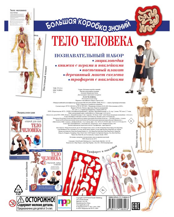 Тело человека. Познавательный набор
