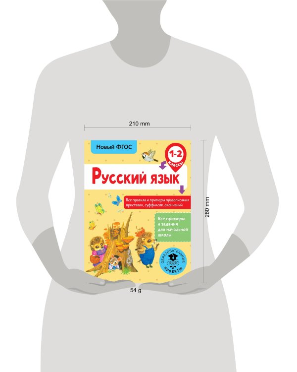 Русский язык. Все правила и примеры правописания приставок, суффиксов, окончаний. 1-2 класс