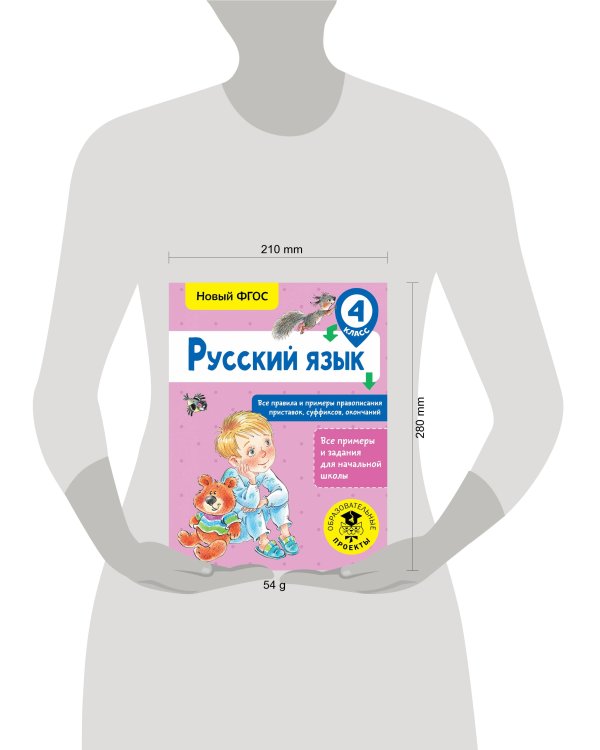 Русский язык. Все правила и примеры правописания приставок, суффиксов, окончаний. 4 класс