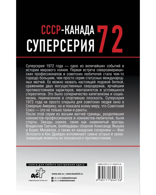 Суперсерия 72. СССР-Канада: история самого невероятного хоккейного противостояния