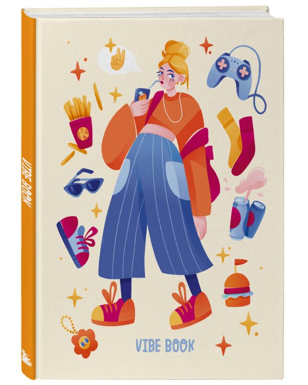 VIBE BOOK. Блокнот для подростков (песочная обложка)