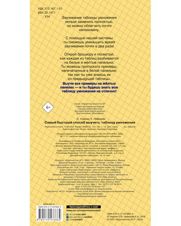 Самый быстрый способ выучить таблицу умножения