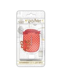 Harry Potter. Парафиновая свеча в торт (цифра 0 с рисунком), в блистере (чиби)