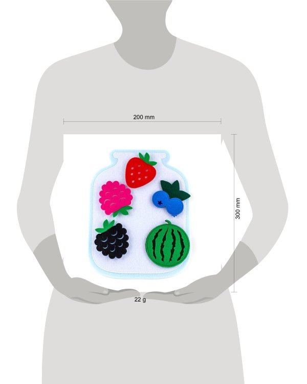 Развивающая игра «Банка с ягодами» (Фетр), 1201007