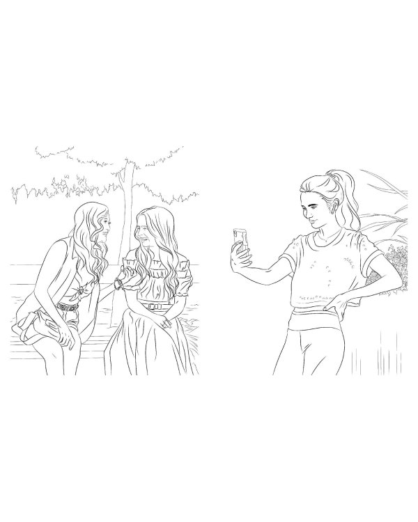 Однажды в Париже. Романтичная раскраска