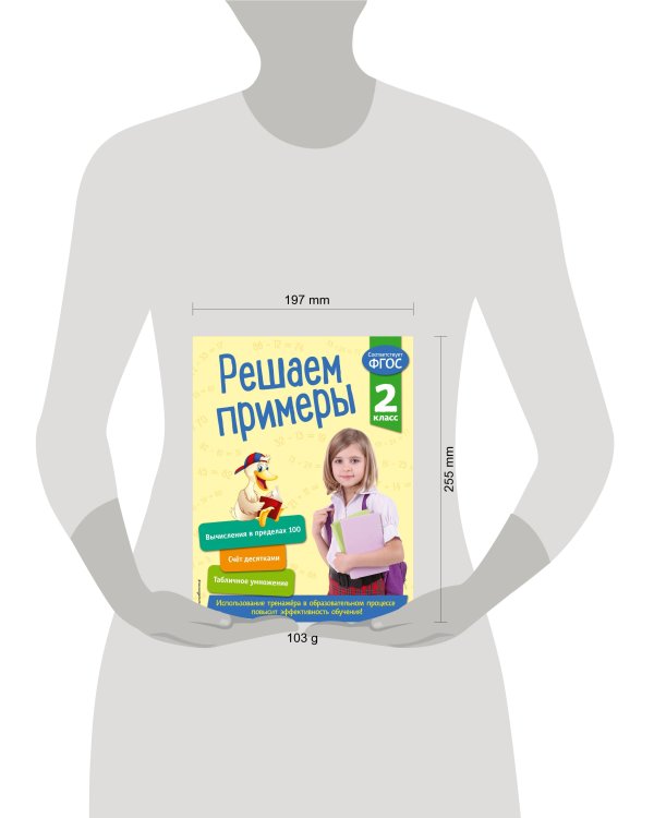 Решаем примеры. 2 класс. В помощь младшему школьнику. Тренажер по математике (обложка)_