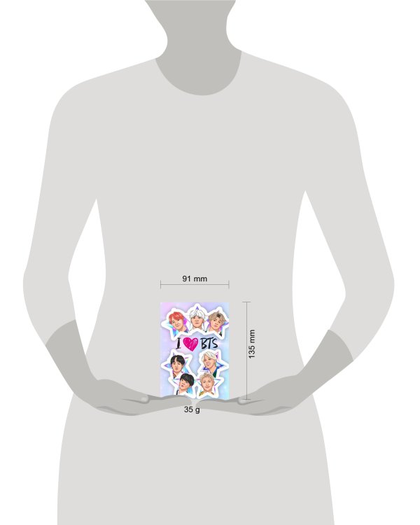 Обложка для паспорта. I love BTS