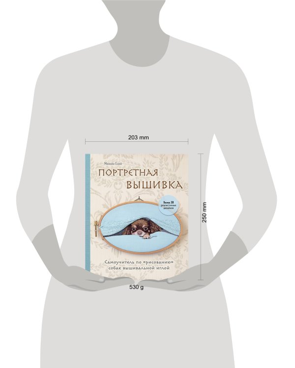 Портретная вышивка. Самоучитель по «рисованию» собак вышивальной иглой (чихуахуа)