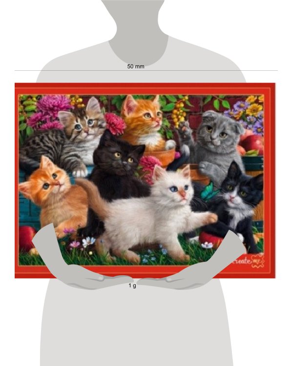 ПАЗЛЫ 1000 элементов. Ф1000-7955 КОТЯТА В САДУ