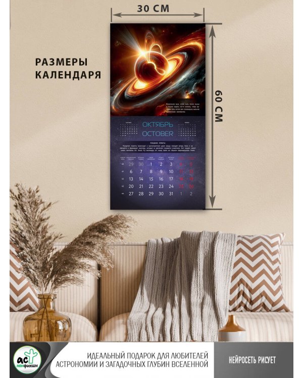 Под звездным небом. Космические явления. Нейросеть рисует