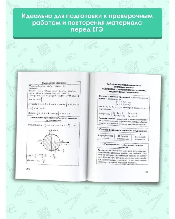 ЕГЭ. Русский язык. Математика в таблицах и схемах для подготовки к ЕГЭ