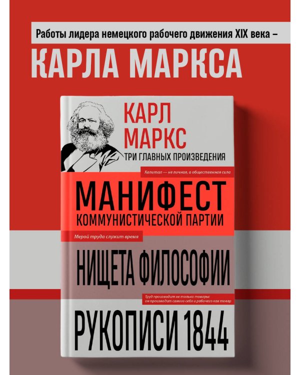 Карл Маркс. Манифест коммунистической партии. Нищета философии. Рукописи 1844