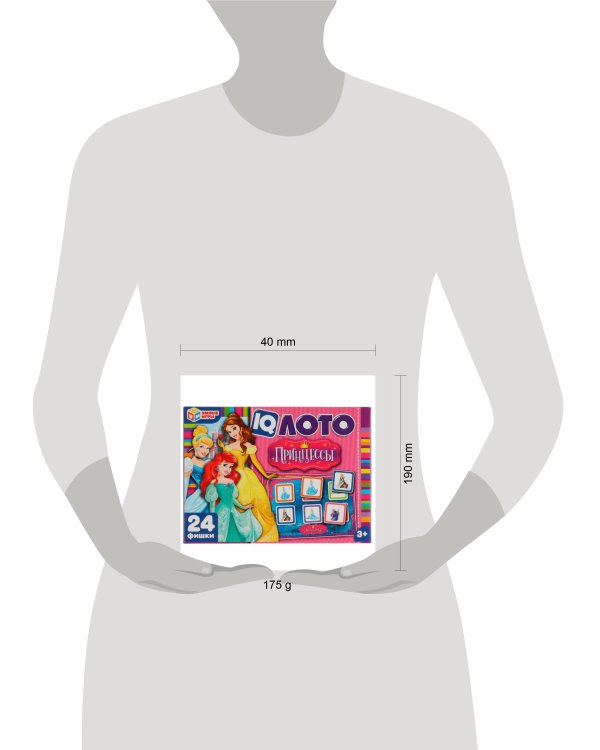 Принцессы. IQ-лото. 138х189х32 мм. Умные игры. в кор.24шт