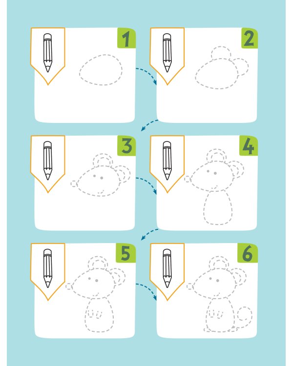 Учусь рисовать. Задания, понятные без слов