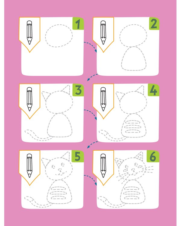 Учусь рисовать. Задания, понятные без слов