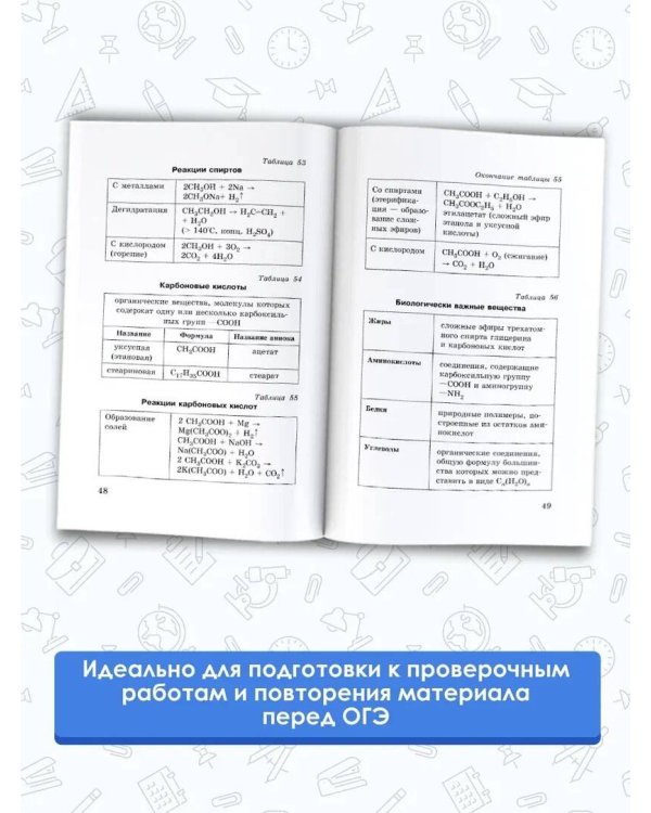 Химия в таблицах и схемах для подготовки к ОГЭ