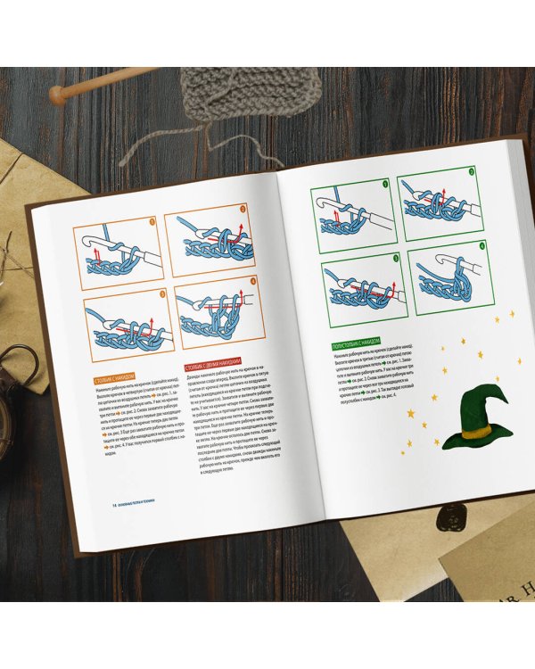 Школа вязания для поттероманов. Неофициальная книга амигуруми по мотивам вселенной Гарри Поттера