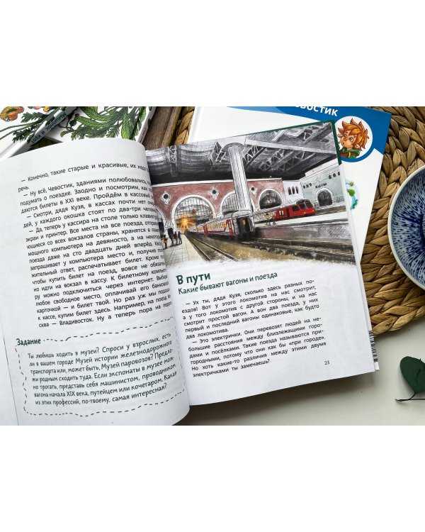 Поезда и железные дороги. Детская энциклопедия (Чевостик)