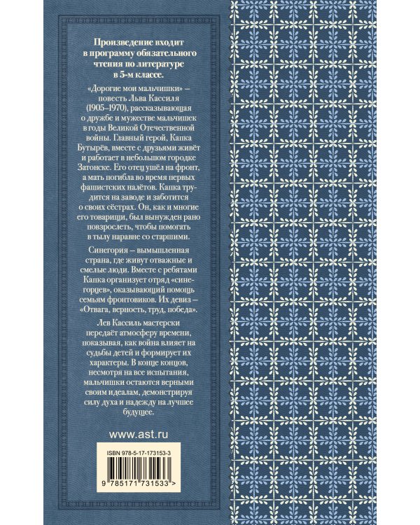 Дорогие мои мальчишки