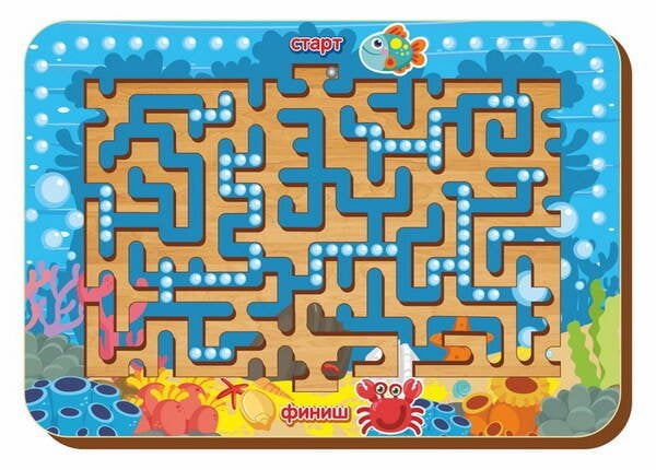 Деревянная игрушка. Лабиринт с шариками малый (Арт. 018101)