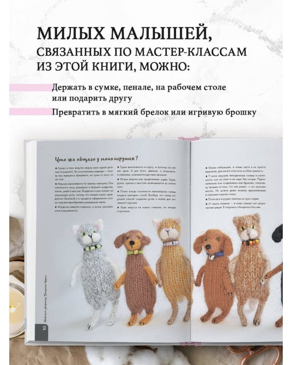 Нежный зверинец тетушки Чарли. 10 милых игрушек спицами. Самое душевное практическое руководство