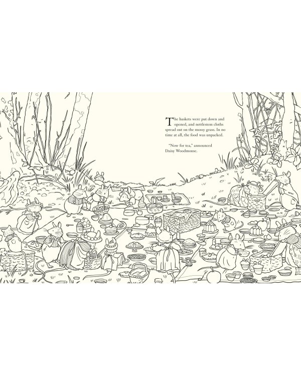 Brambly hedge: nature colouring book Ежевичная изгородь. Раскраска о природе /Книги на английском языке