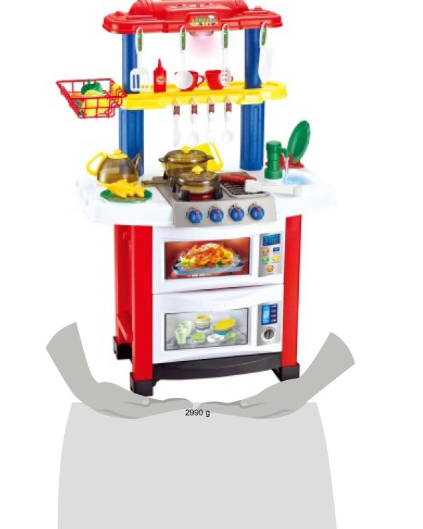 Набор Кухня, XXL, ND, Girl, Boy, Prof, Большая кухня с краном с водой