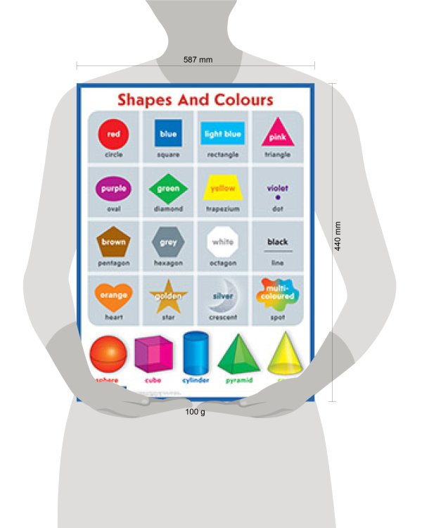 Формы и цвета. Shapes and colours. Наглядное пособие по английскому языку для начальной школы