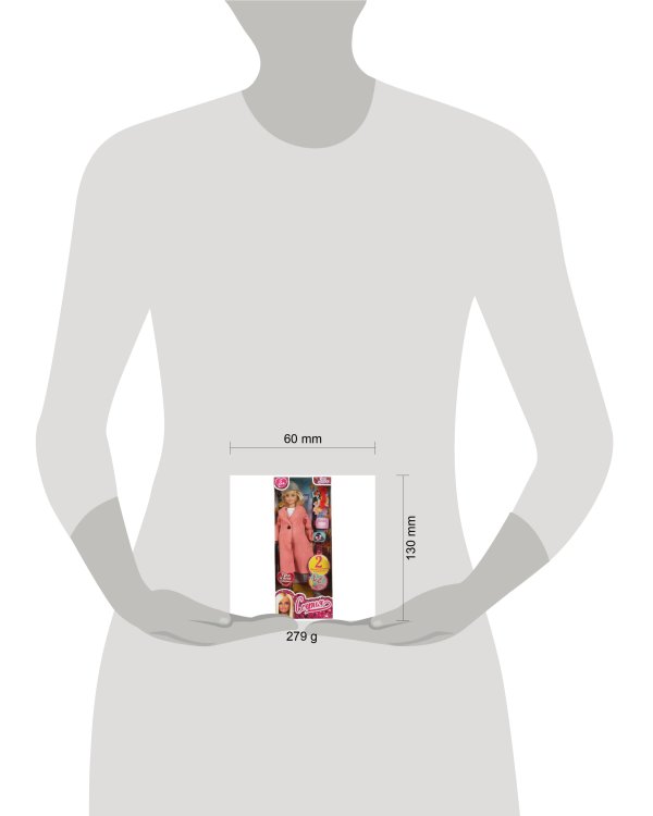 Кукла 29 см София беременная двойней, руки и ноги сгиб,  акс, кор КАРАПУЗ в кор.24шт