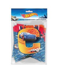 Hot Wheels. Гирлянда поздравительная "С Днем рождения!"