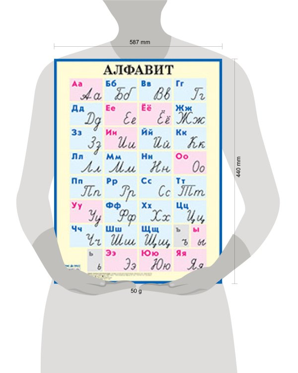 Алфавит. Печатные и рукописные буквы. Наглядное пособие для начальной школы
